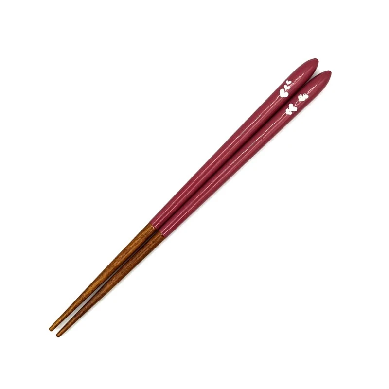 若狭塗箸　子供箸　魔法のコトバ(ピンク)　18cm 3枚目