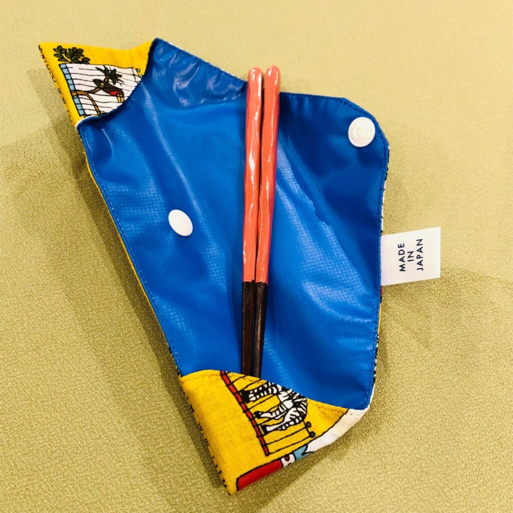 夏の外出に便利！子供用オリジナル携帯箸袋のご紹介(銀座夏野本店)