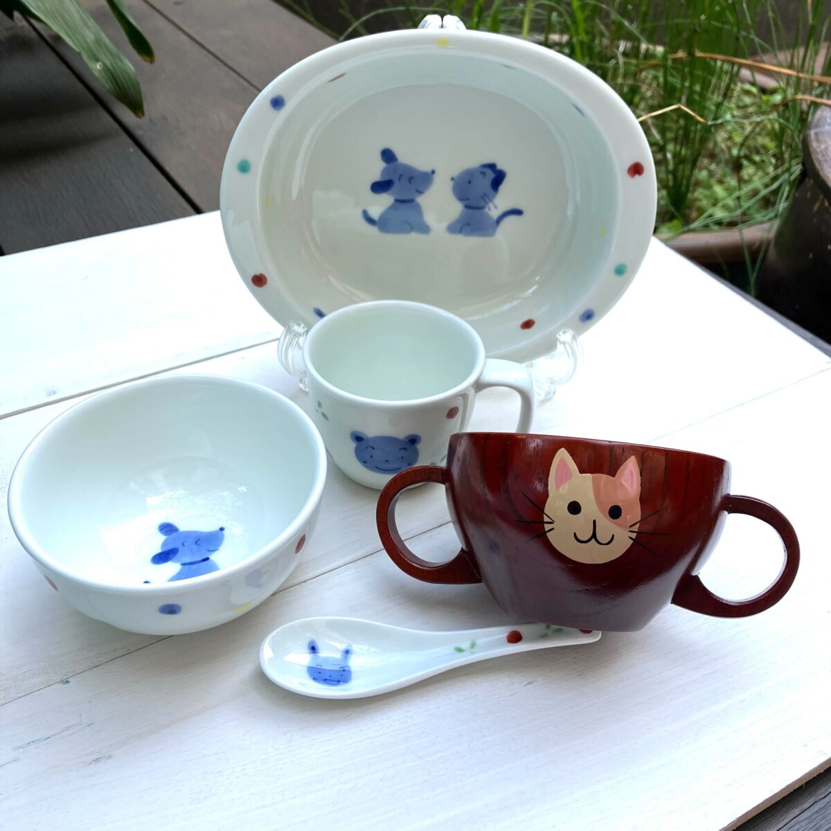 【なな】銀座夏野 小夏 食器セット 子供用 🎁卒園祝い・出産祝いにおすすめ！お子様用食器セット特集🎁(小夏青山