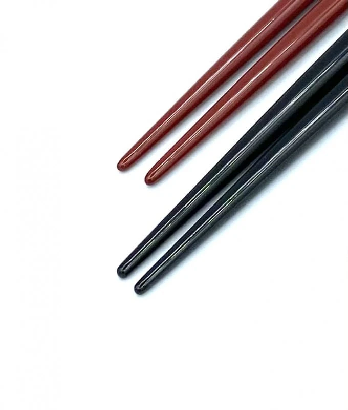 【送料無料】食洗機対応　越前漆器　貝一文字 夫婦箸セット【桐箱入】 1枚目