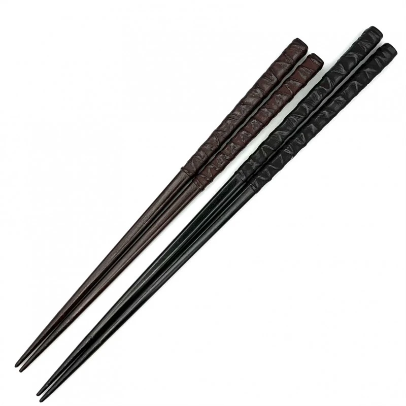 【送料無料】香川漆器 象谷彫・紅象谷 夫婦箸セット【桐箱入】 3枚目