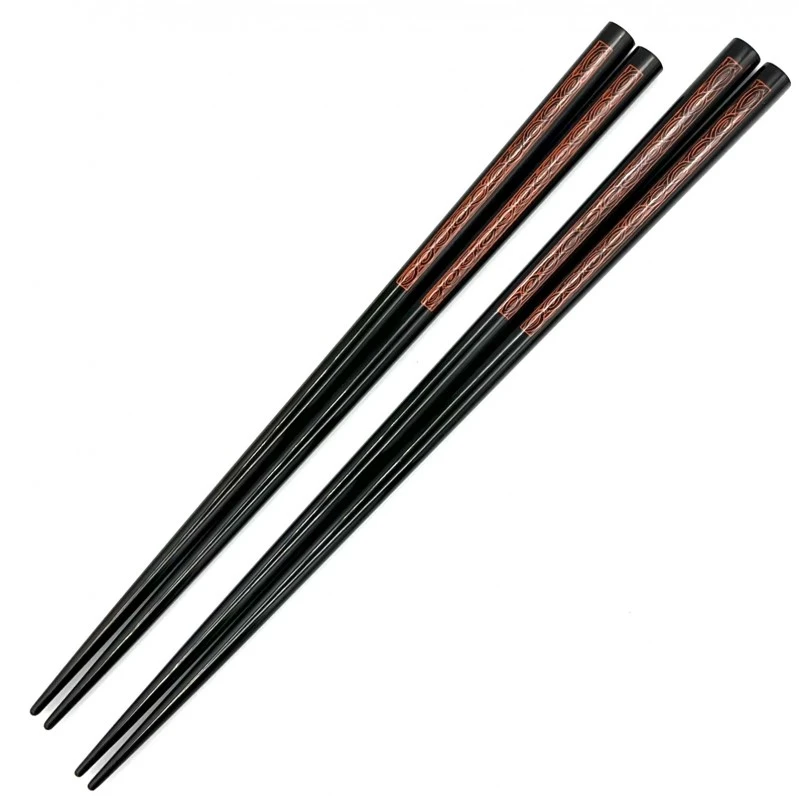 【送料無料】香川漆器 蒟醤塗箸 夫婦箸セット【桐箱入】 3枚目