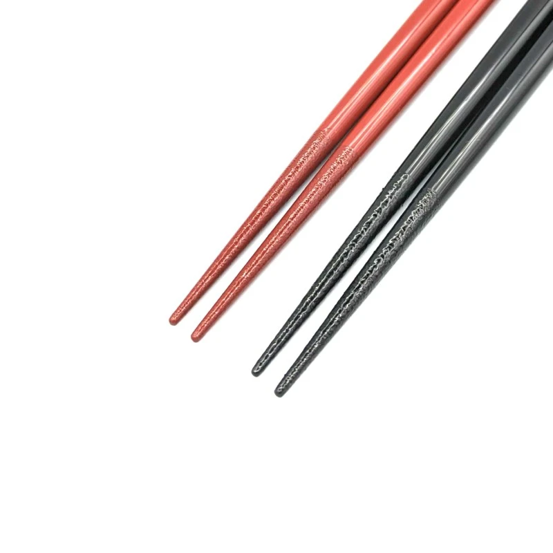 【送料無料】川連塗　沈金　青海波 夫婦箸セット【桐箱入】 1枚目
