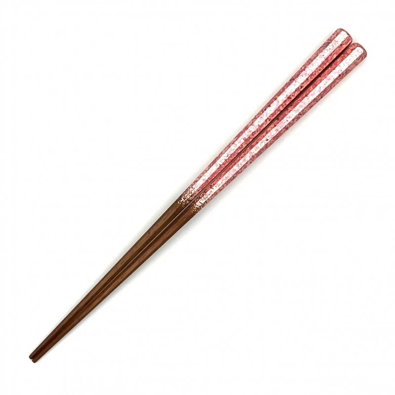 京西陣模様箔　八角箸　桃（中） 3枚目