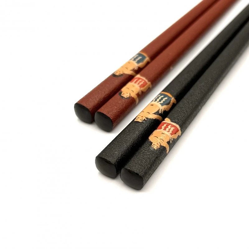【送料無料】輪島塗乾漆蒔絵箸　力士　夫婦箸セット【桐箱入】 2枚目