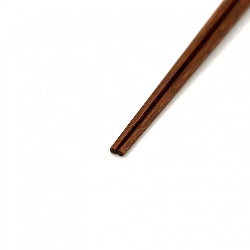 京銘竹　煤竹箸　八角摺り漆　（大） 1枚目