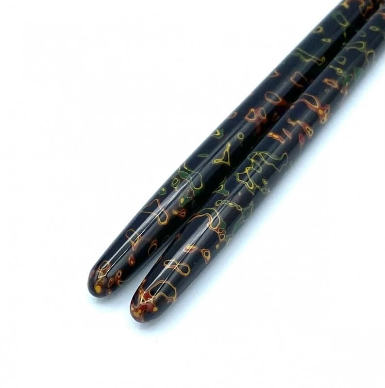 津軽塗利休携帯箸　唐塗　呂　（大） 2枚目