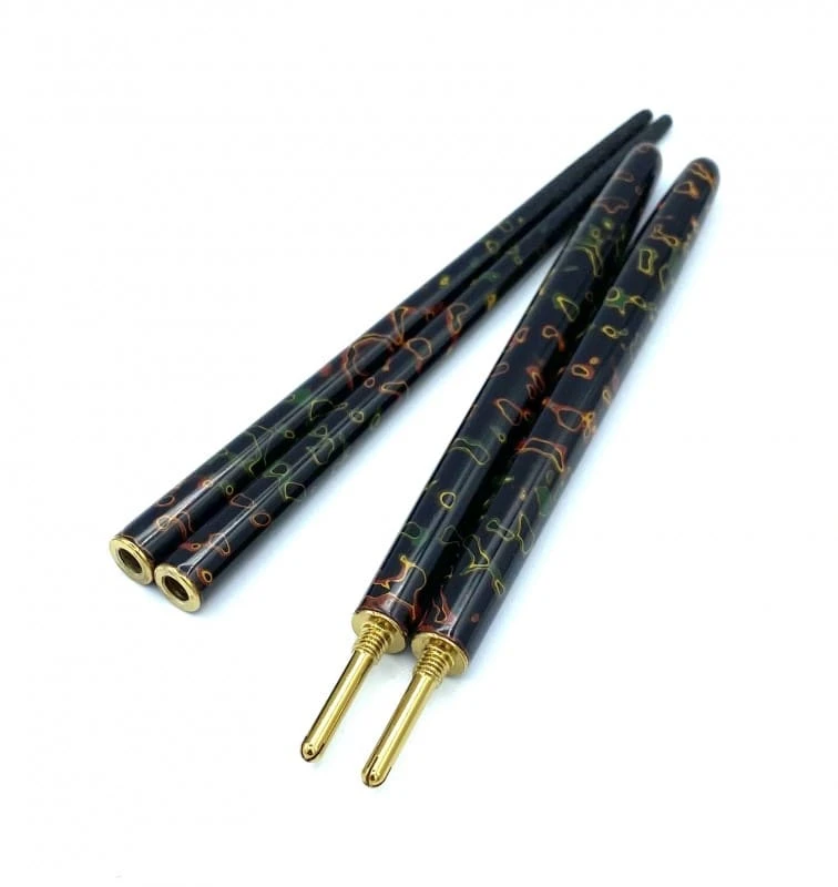 津軽塗利休携帯箸　唐塗　呂　（大） 3枚目