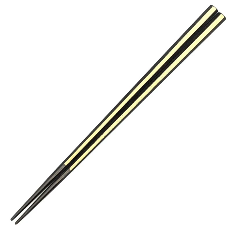 越前漆器　八角銀線　黒色 3枚目