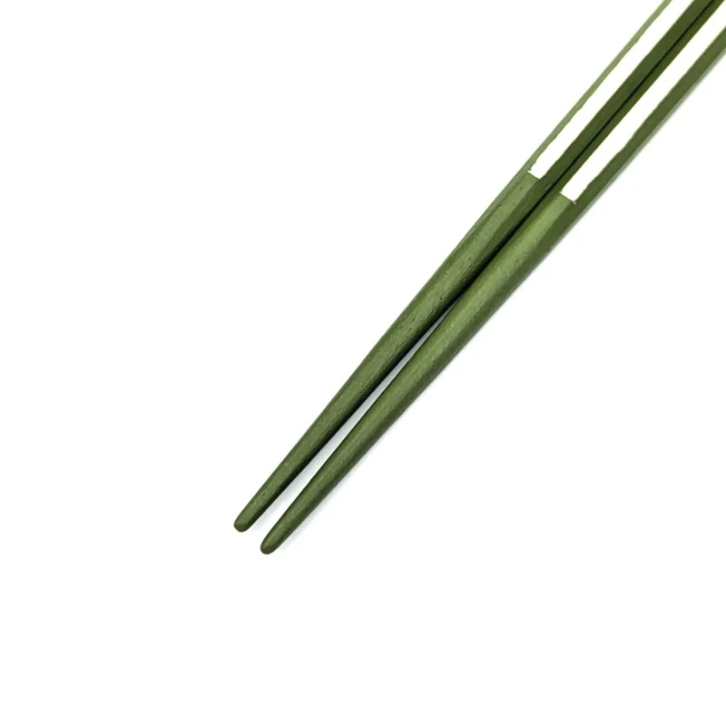 越前漆器　八角銀線　黄緑色 1枚目