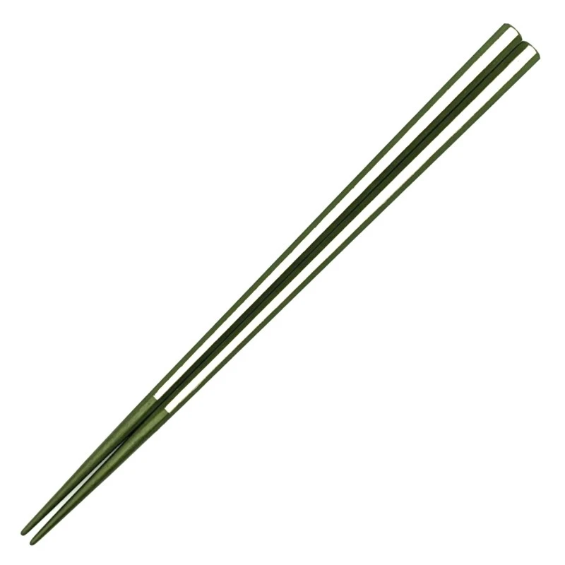 越前漆器　八角銀線　黄緑色 3枚目