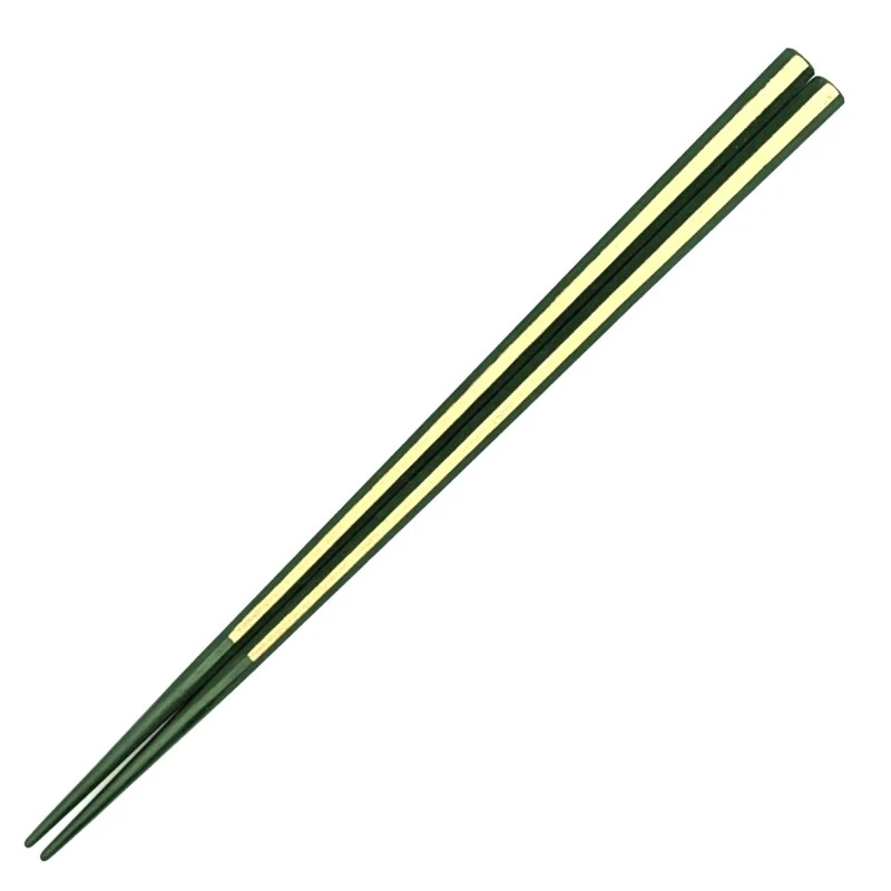 越前漆器　八角銀線　緑色 3枚目