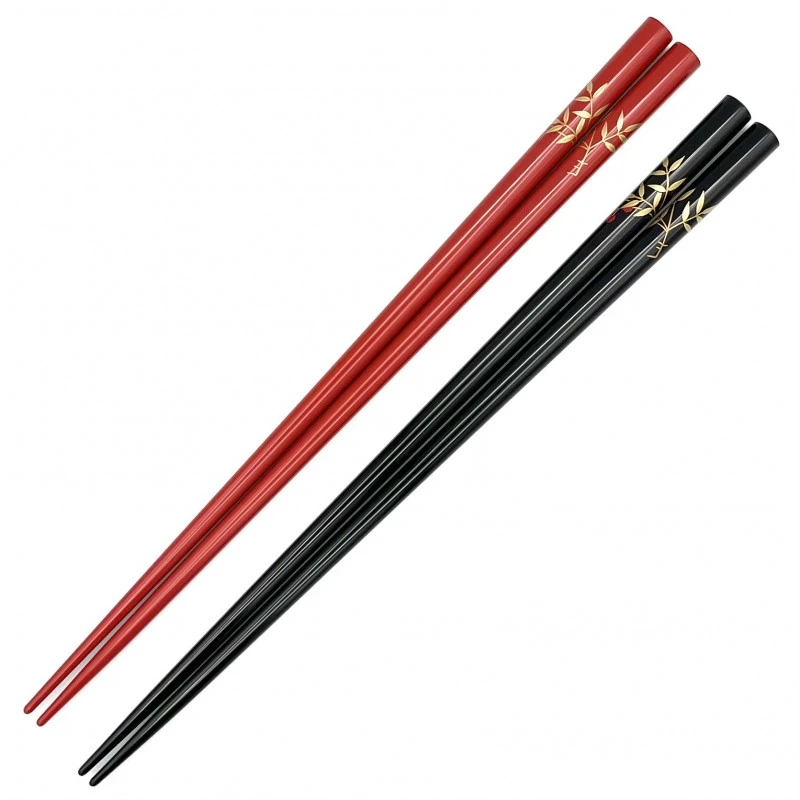 【送料無料】輪島塗　蒔絵箸　南天　夫婦箸セット【桐箱入】 3枚目