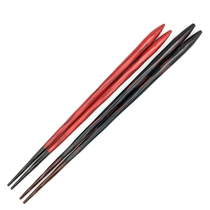 【送料無料】飛鳥　曙・紅　夫婦箸セット【桐箱入】 3枚目