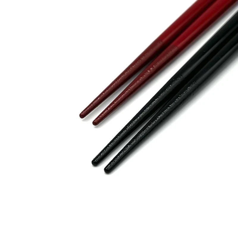 【送料無料】川連塗　沈金　唐草　夫婦箸セット【桐箱入】 1枚目