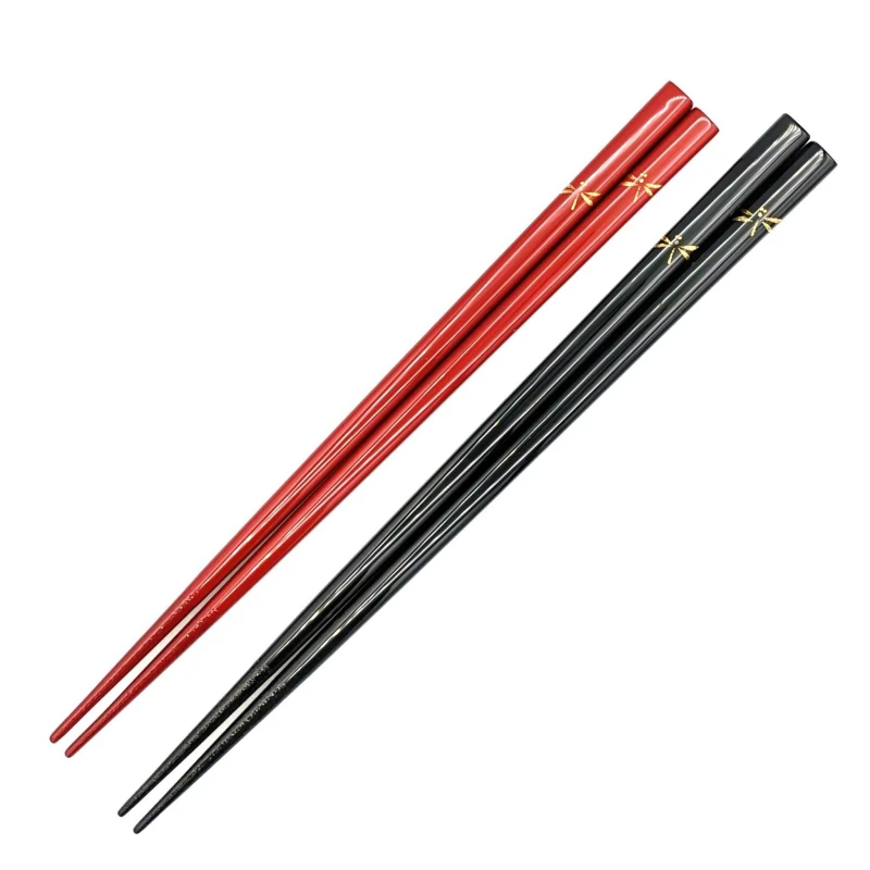【送料無料】川連塗　沈金　とんぼ　夫婦箸セット【桐箱入】 3枚目