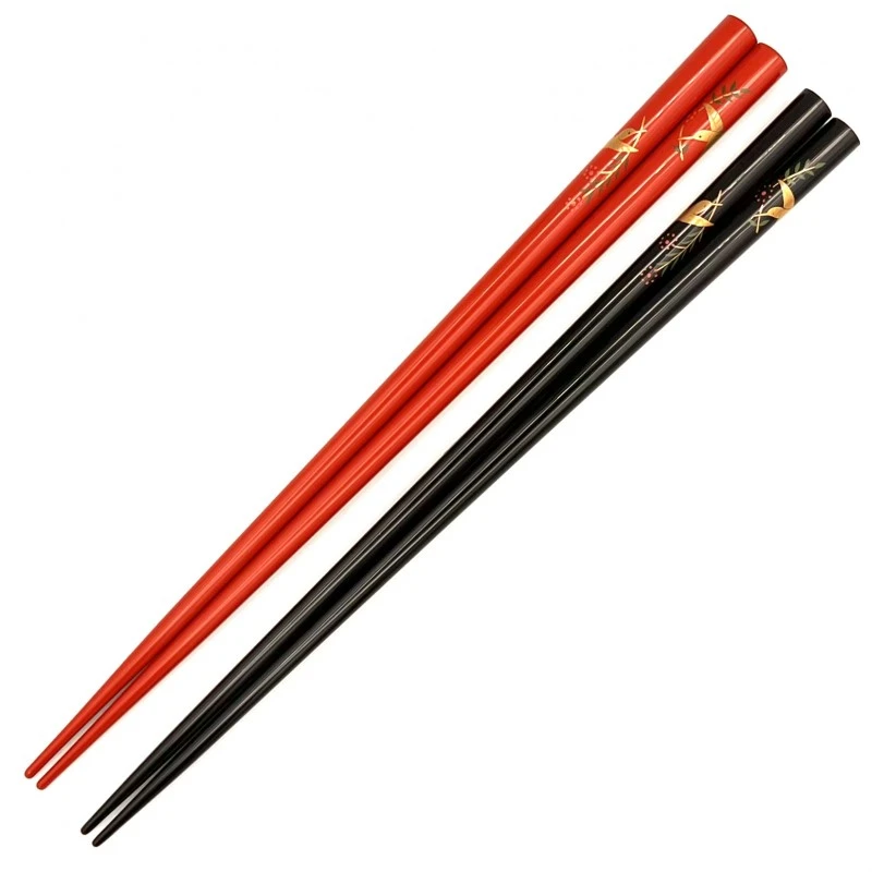【送料無料】輪島塗　蒔絵箸　花摘鳥　夫婦箸セット【桐箱入】 3枚目