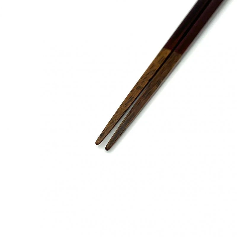 越前漆器　利休箸　朱溜(中) 1枚目
