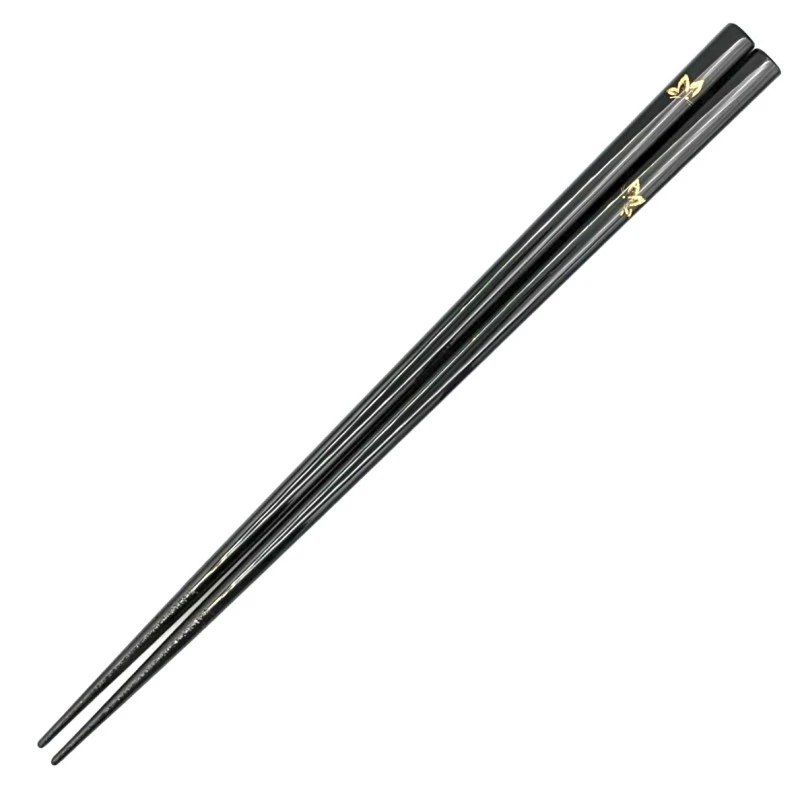 川連塗箸　沈金　蝶(大) 3枚目