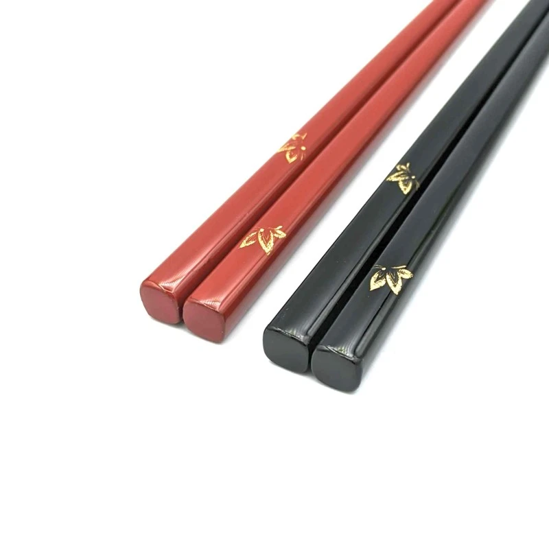 【送料無料】川連塗　沈金　蝶　夫婦箸セット【桐箱入】 2枚目