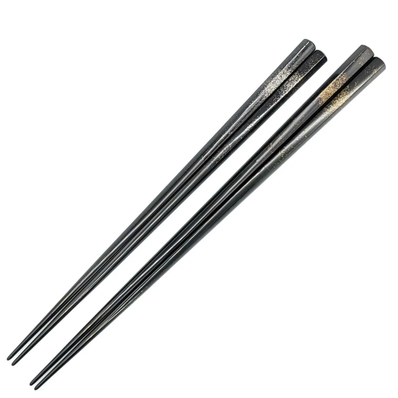 【送料無料】食洗機対応　越前漆器　天の川　銀河　夫婦箸セット【桐箱入】 3枚目