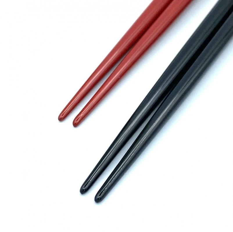 【送料無料】食洗機対応　越前漆器　丸箸　龍　夫婦箸セット【桐箱入】 1枚目