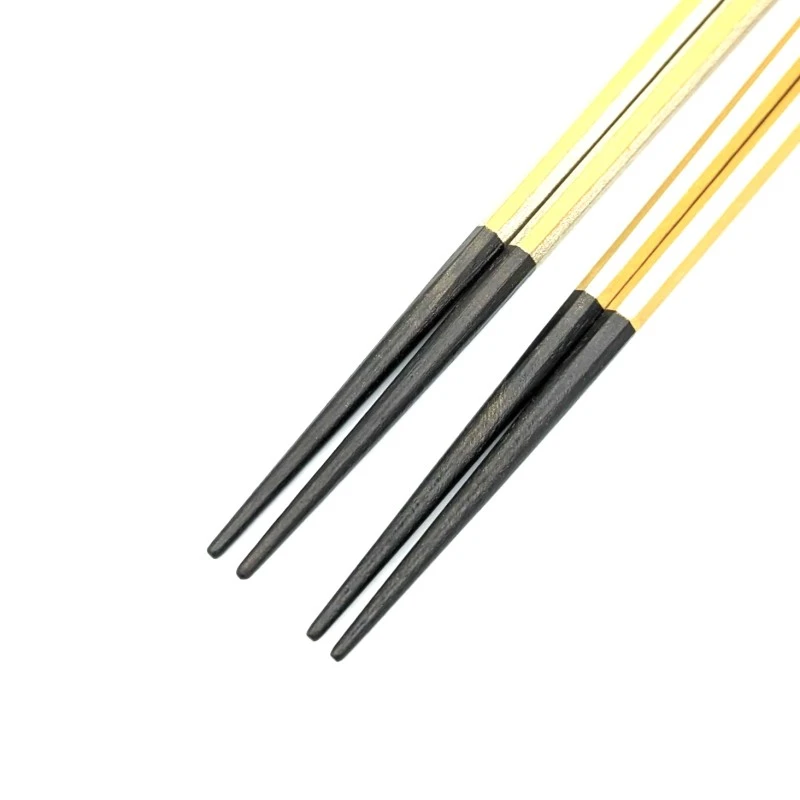 【送料無料】越前漆器　八角寿ぎ箸 夫婦箸セット【桐箱入】 1枚目