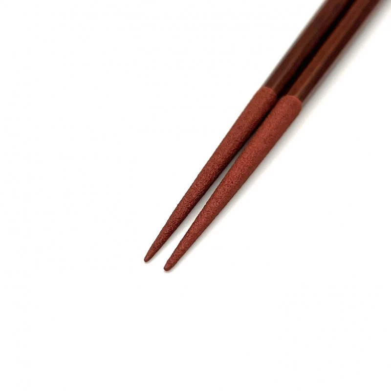 山中塗　タガヤ八角スリ漆　頭・先　赤パール漆先乾漆(中) 1枚目