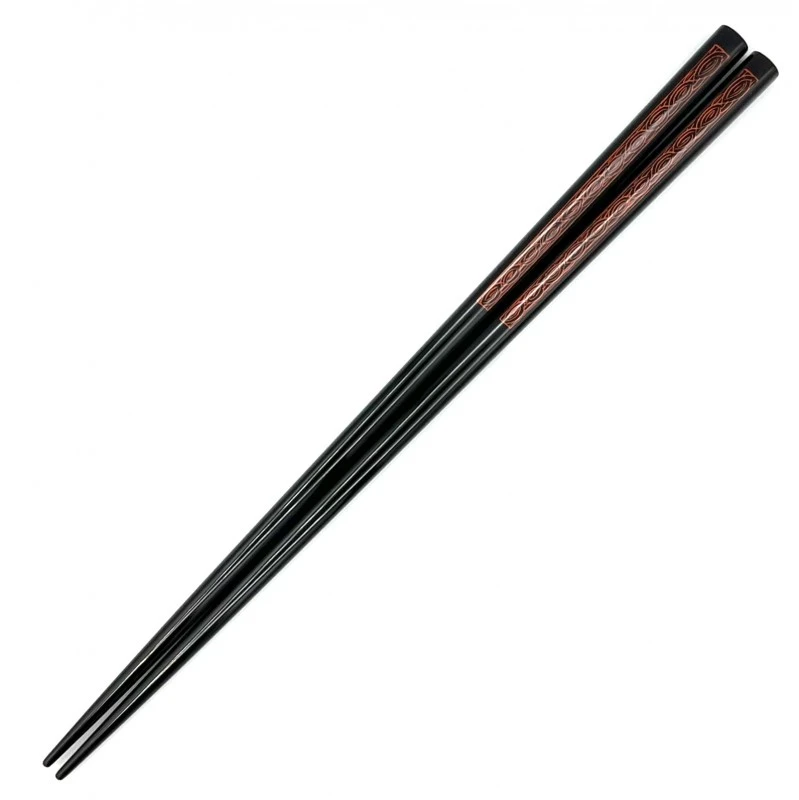 香川漆器　蒟醤塗箸（大） 3枚目