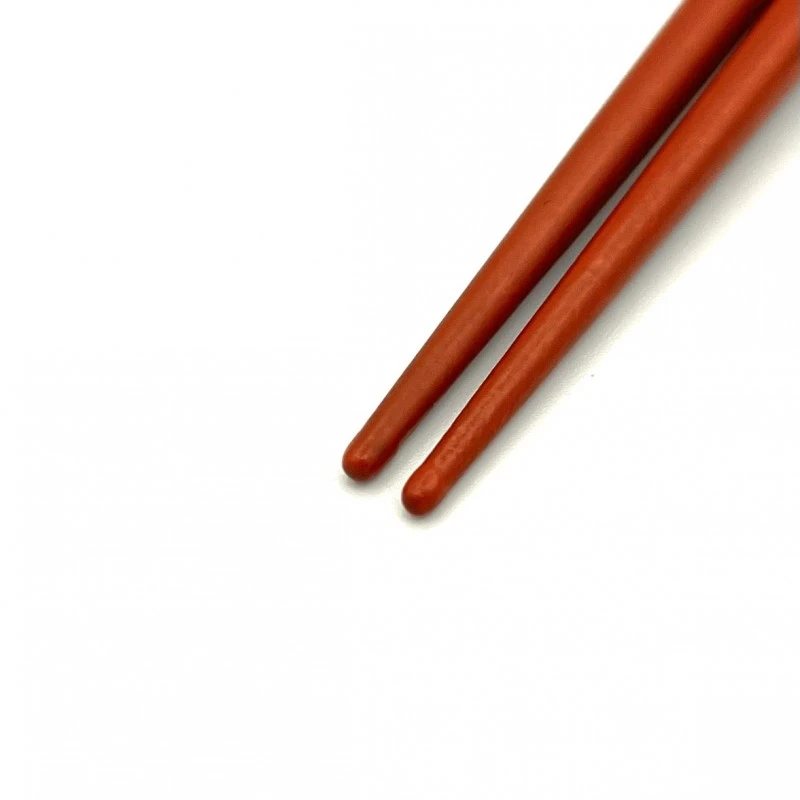 川連塗箸　トンボ　洗朱(中) 1枚目