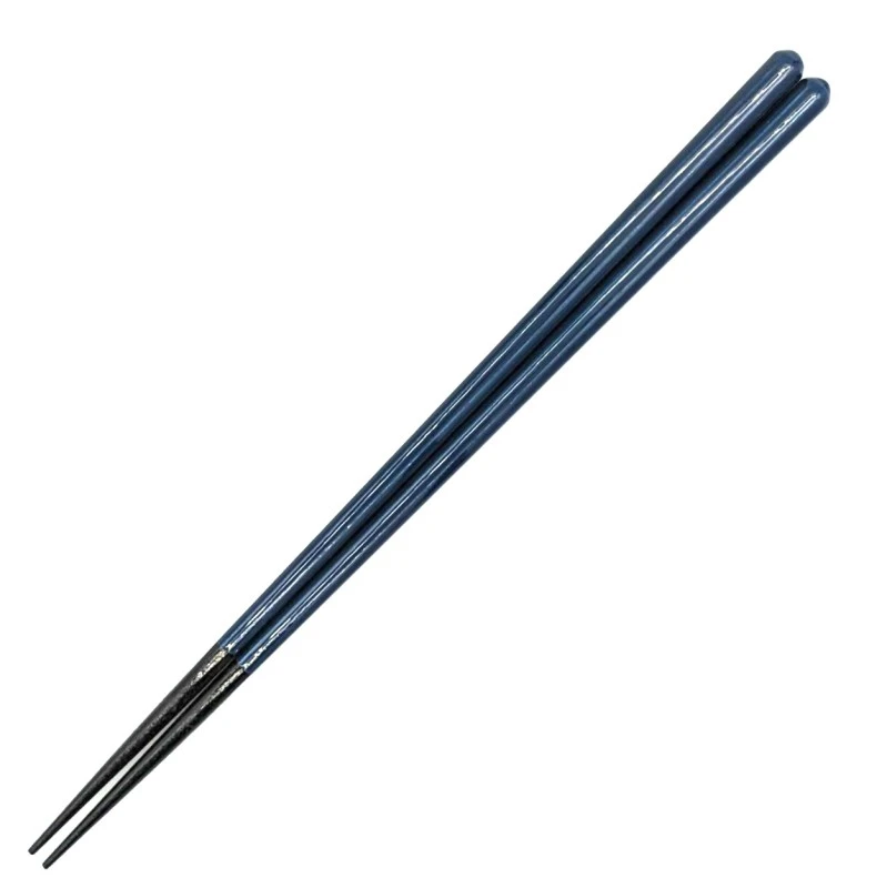 若狭塗箸　八角塗分　銀青(大) 3枚目