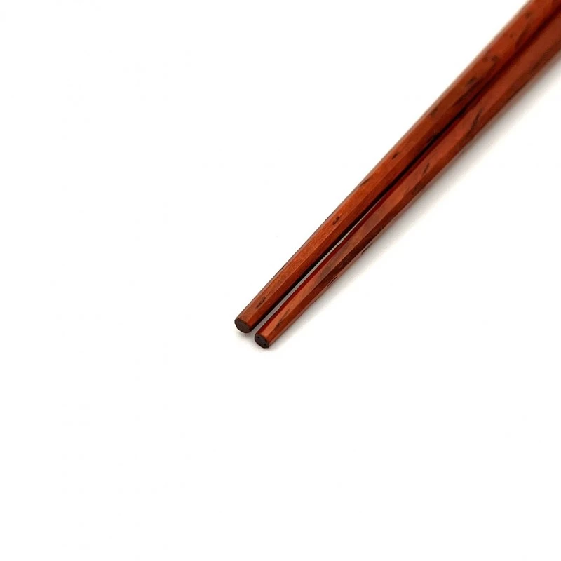 京都銘木箸　八角　紅紫檀（中） 1枚目