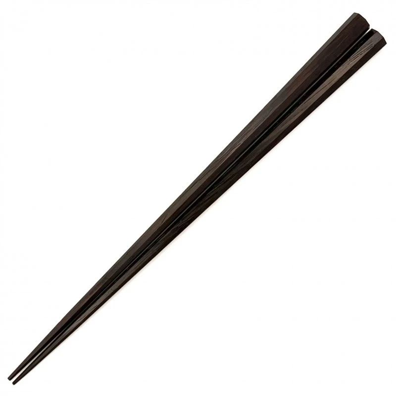 京都銘木箸　八角　ウェンジ（大） 3枚目