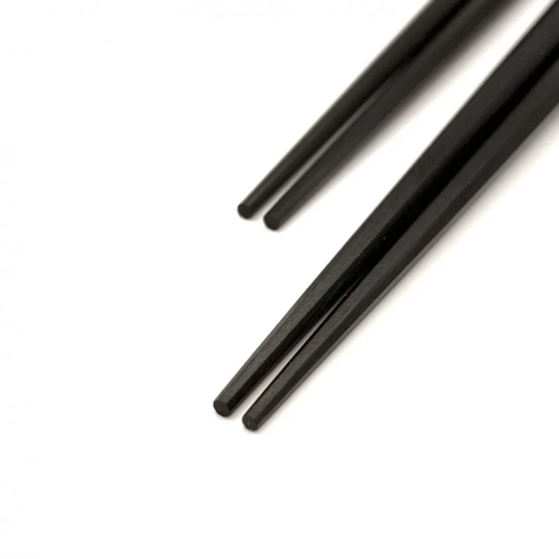 【送料無料】京都銘木箸　八角　シャム柿 夫婦箸セット【桐箱入】 1枚目
