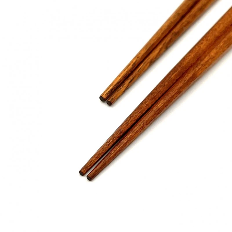 【送料無料】京都銘木箸　八角　槐夫婦箸セット【桐箱入】 1枚目