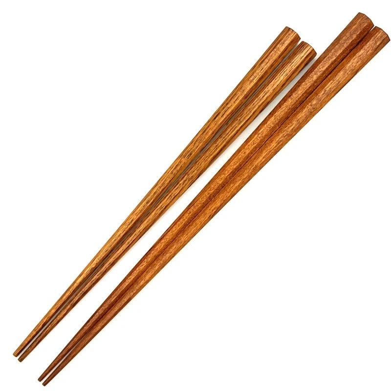【送料無料】京都銘木箸　八角　槐夫婦箸セット【桐箱入】 3枚目
