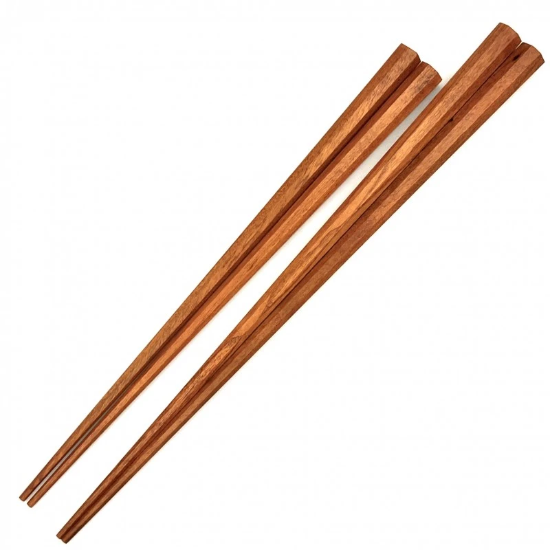 【送料無料】京都銘木箸　八角　桜夫婦箸セット【桐箱入】 3枚目