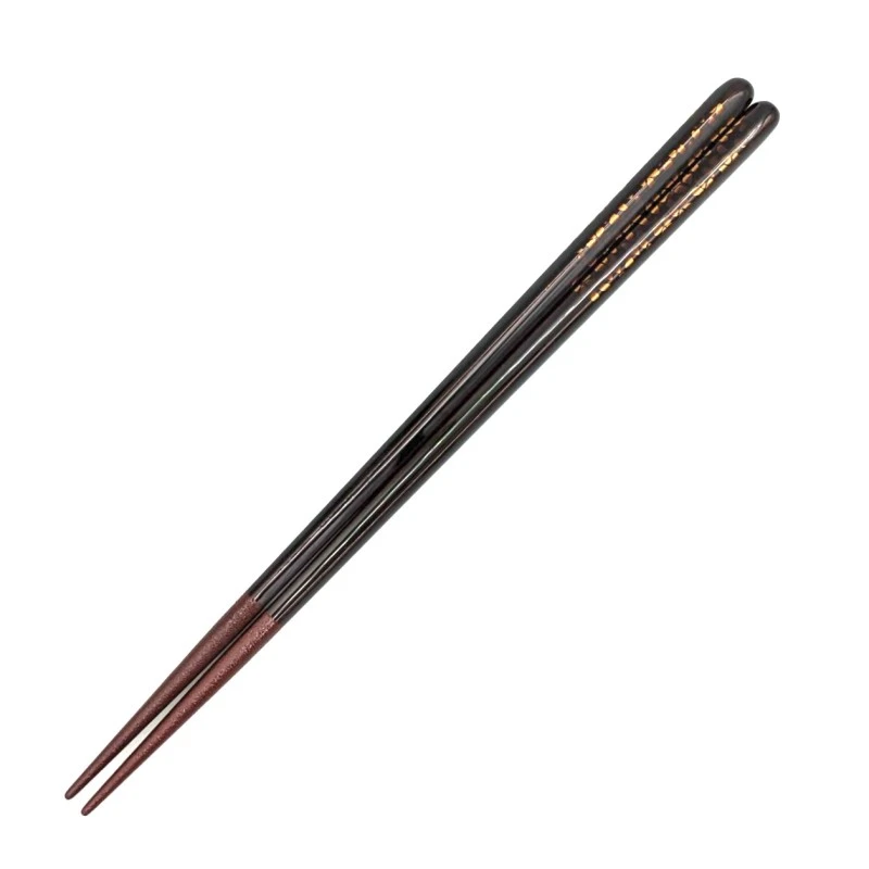 食洗機対応　越前漆器　桜白檀　天丸五角　溜(中) 3枚目