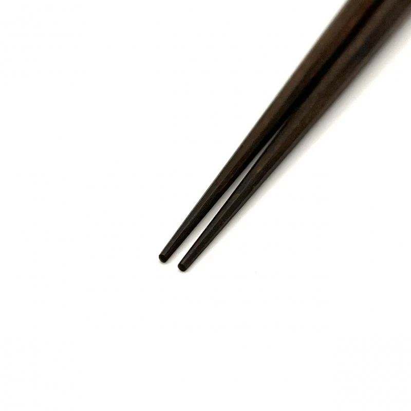 新潟木箸　極上八角　黒檀　(一半) 1枚目