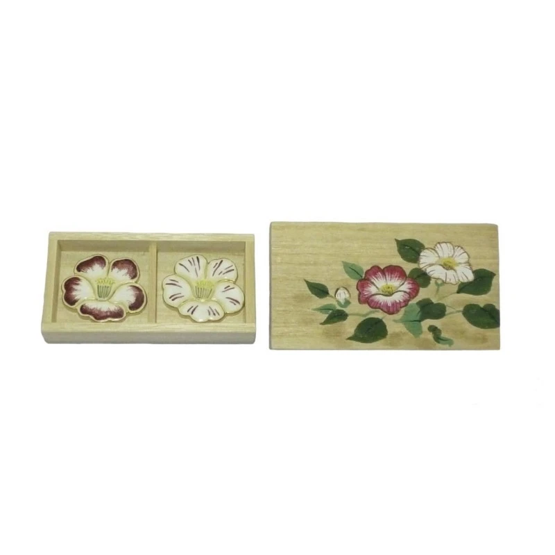 京焼 箸置 京絞り椿 二個組