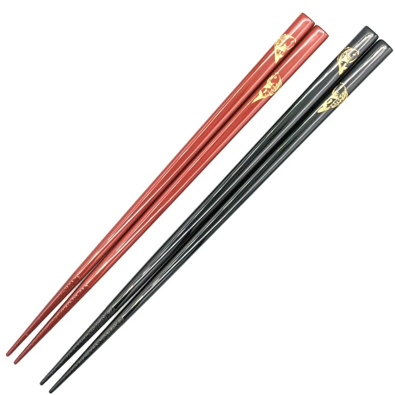 【送料無料】川連塗　沈金　鯛　夫婦箸セット【桐箱入】 3枚目