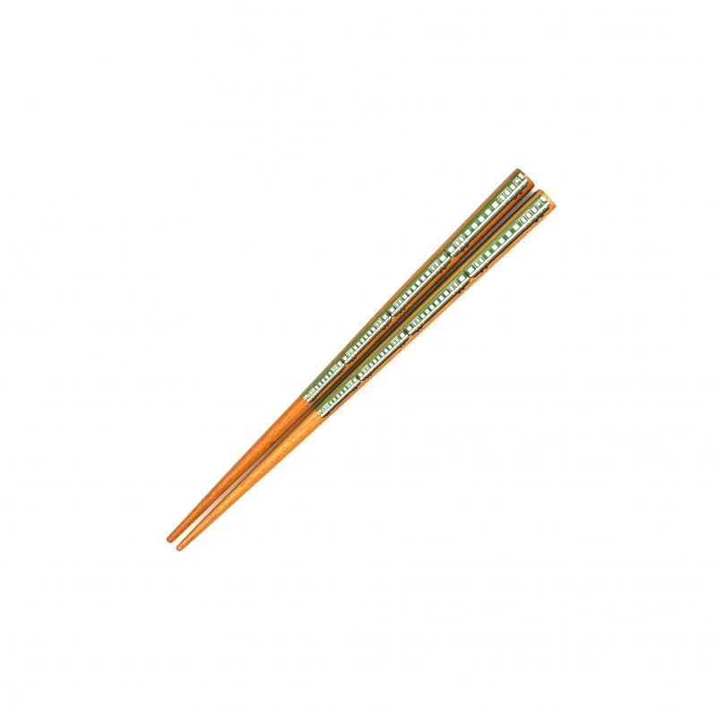 食洗機対応　電車箸　緑　16.5cm 3枚目