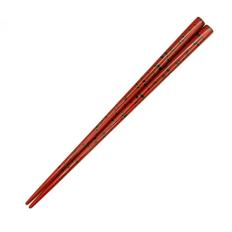 津軽塗箸　唐塗　赤（中） 3枚目