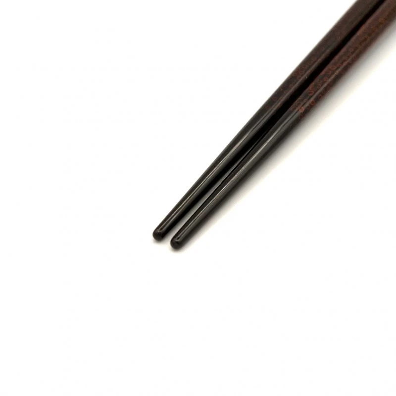 津軽塗箸　七々子塗　黒（大） 1枚目