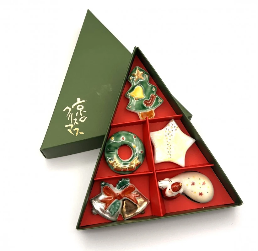 京焼　箸置　京のクリスマス