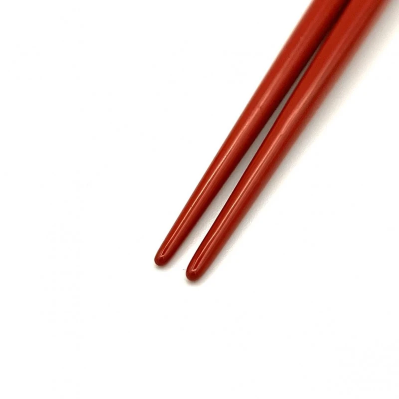 白地鶴亀　蒔絵箸　朱(中) 1枚目