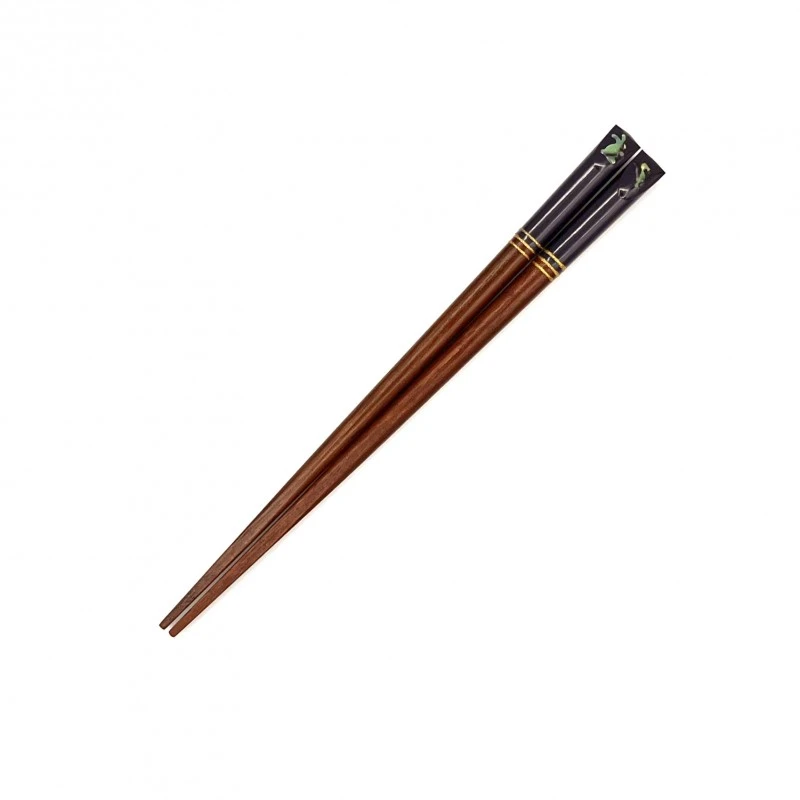 先角箸　彩うさぎ　青　18cm 3枚目
