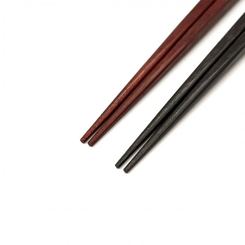 送料無料】彫印市松 黒 茶 夫婦箸セット【桐箱入】 - お買い物 送料無料】彫印市松 黒 茶 夫婦箸セット【桐箱入】 - お買い物