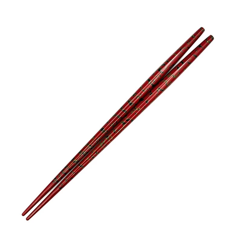 津軽塗利休箸　唐塗　赤（中） 3枚目