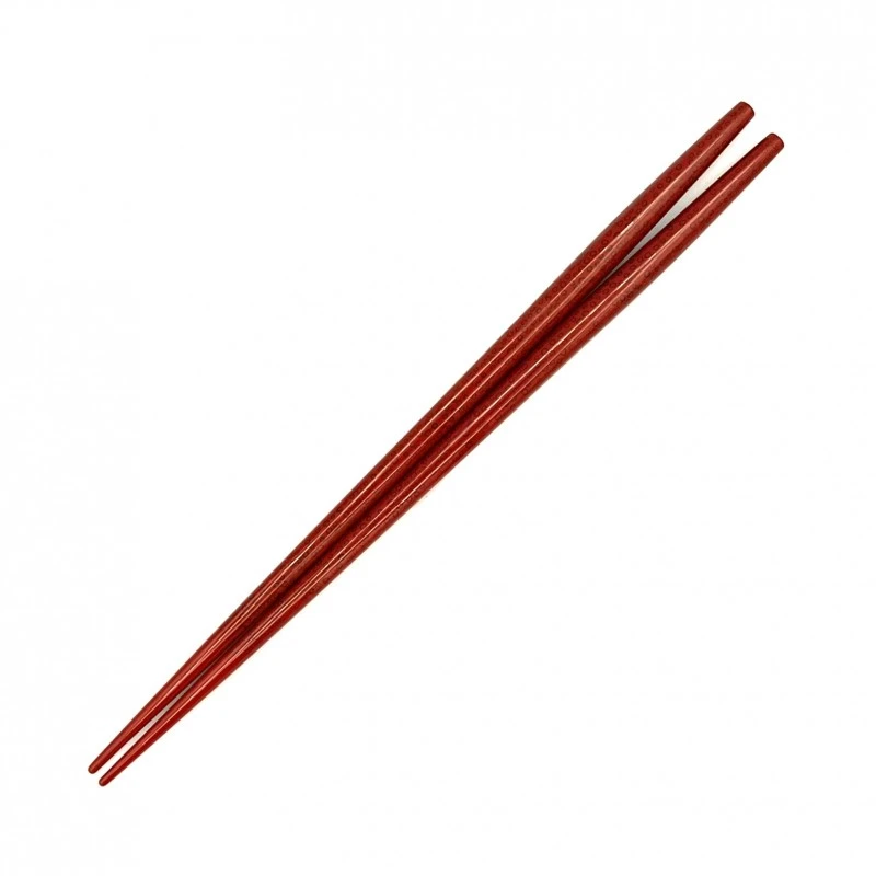 津軽塗利休箸　七々子塗　赤（中） 3枚目